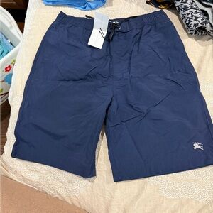 NWT Burberry Navy Kids Swim Trunks size 12